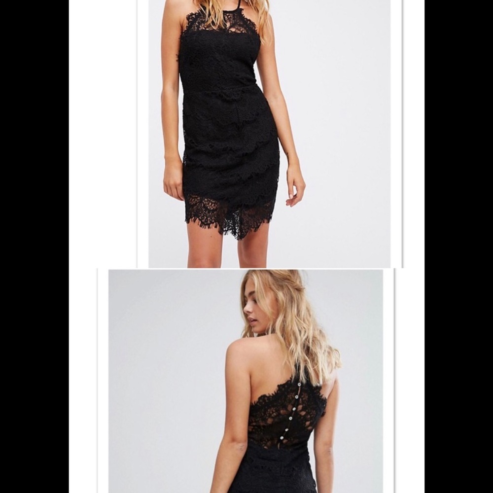 Like New Free People Crochet Lace Racerback Dress